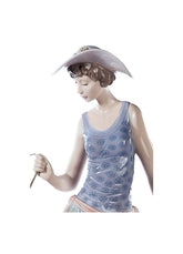 Elegant Promenade Woman Figurine