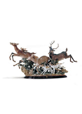 Pursued Deer Sculpture - Limited Edition