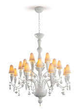 Ivy And Seed 20 Lights Chandelier, Medium Model, White (US)