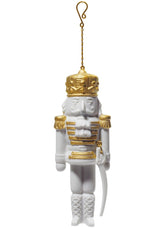 Nutcracker Christmas Ornament, Golden Luster