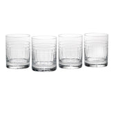 Tempo Crystal Double Old Fashioned Glasses, Set Of 4