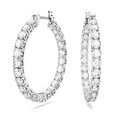 Matrix Hoop Earrings - White