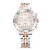 Octea Chrono watch, Swiss Made, Metal bracelet, Rose gold tone, Mixed metal finish