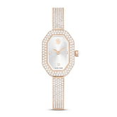 Dextera Bangle watch, Swiss Made, Metal bracelet, Gold tone, Champagne gold-tone finish