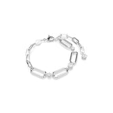 Constella bracelet, White, Rhodium plated