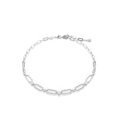 Constella necklace, White, Rhodium plated