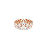 Matrix Vittore ring, Pear cut, White, Rose gold-tone finish