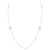 Snake strandage, Crystal pearl, Mixed cuts, Year of the Snake, White, Rhodium plated