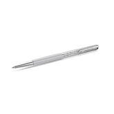 Crystalline Silk ballpoint pen, White, White lacquered, Chrome Plated