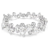 Constella bracelet Mixed cuts, White, Rhodium plated