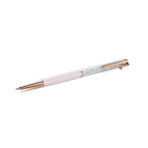Crystalline Silk ballpoint pen, Infinity, Pink lacquered, Rose gold-tone plated