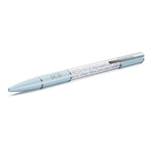 Crystalline ballpoint pen Blue, Chrome plated