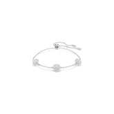 Una Angelic bracelet, Round cut, Double sided motifs, White, Rhodium plated