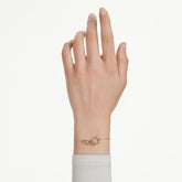 Idyllia bracelet Mixed cuts, Flower, Multicolored, Gold-tone plated