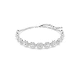 Una Angelic choker, White, Rhodium plated
