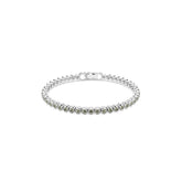 Imber Emily Tennis bracelet, Round cut, Black, Rhodium plated