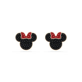 Mickey & Minnie stud earrings, Multicolored, Rose gold-tone plated
