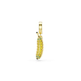 Minions Banana charm Pavé, Yellow, Gold-tone plated