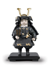 Warrior Boy Figurine, Golden Luster