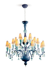 Ivy And Seed 20 Lights Chandelier, Medium Model, Ocean (US)