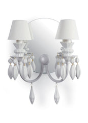 Belle De Nuit 2 Lights Wall Sconce, White (US)