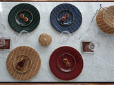 Alligator Sapphire Canapé Plate Set of 4