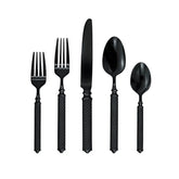 Torsade Black 18/10 Stainless Steel 20 Piece Flatware Set