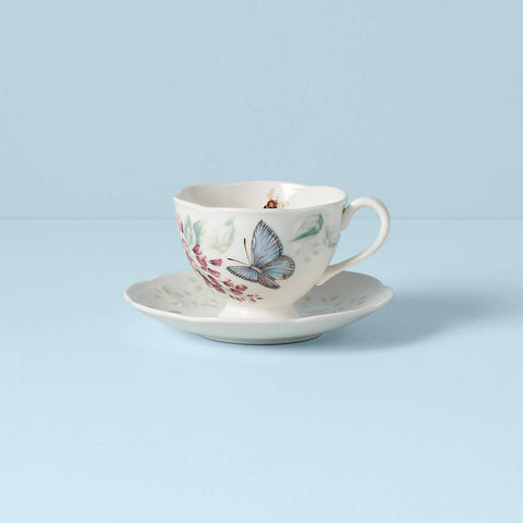 Butterfly Meadow Blue Cup And Saucer