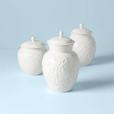 Opal Innocence Carved 3-Piece Canister Set