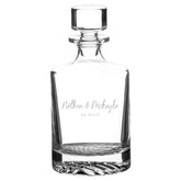 850mL Round Glass Decanter with Black Gift Box