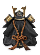 Orange Samurai Helmet Figurine