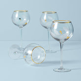Holiday™ Gold 4-Piece Balloon Glass Set