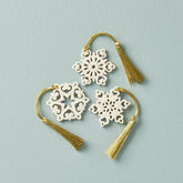 Pierced Snowflake 3Pc Ornament Set