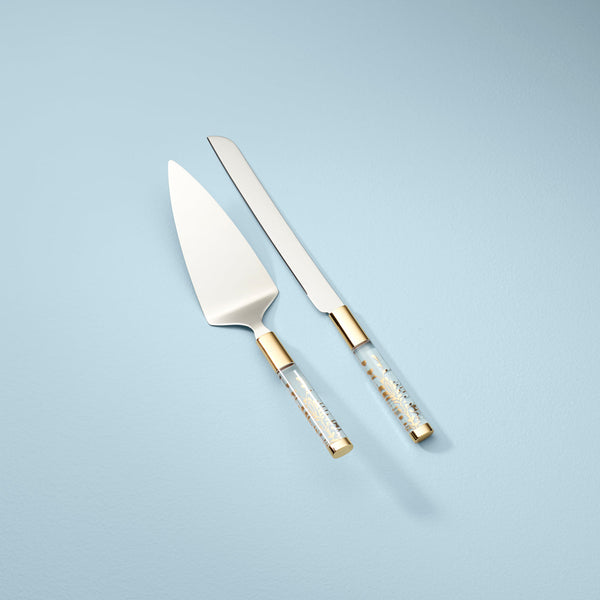 Opal Innocence Flourish 2-Piece Cake Knife & Server Set