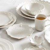 French Perle Scallop 4-Piece Place Setting