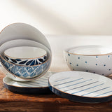 Blue Bay Luna 8-Piece Nesting Dinnerware Set