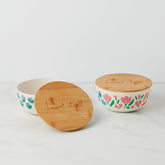 Floral Fields Bowl W/ Lid
