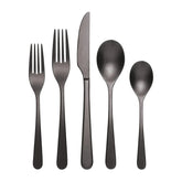 Kenbrook Black Vintage 20-Piece Flatware Set