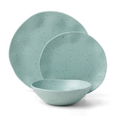 Terrazzo Melamine Mint 12-Piece Dinnerware Set