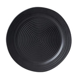 Ridge Black Dinner Plate