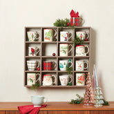 Holiday Red Tartan Mugs, Set Of 4