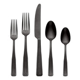 Reid Black Vintage 20-Piece Flatware Set