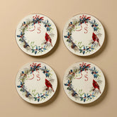 Winter Greetings Dw Salad Plates, Set 4