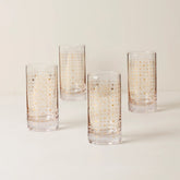 Tuscany Classics Gold Dust Highballs, Set Of 4