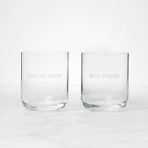 This Rocks & You're Neat, DOF Glasses, Set of 2