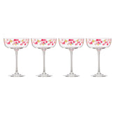 It's Raining Confetti Coupe Glasses, Set of 4