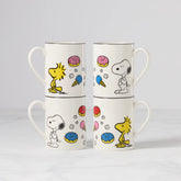 Chef Snoopy Mugs, Set Of 4