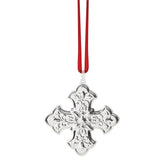 2025 Annual Christmas Cross Sterling Silver Ornament, 55th Edition