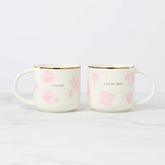Spring Pansies Mugs, Set of 2