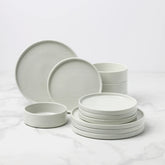 Modulus 12-Piece Dinnerware Set, Vapor